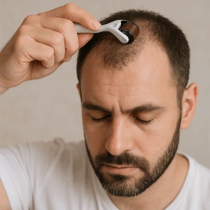 Dermaroller cheveux pour stimuler la repousse et protéger le cuir chevelu
