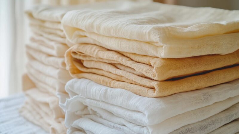 Mouchoirs en gaze de coton : les avantages d’un lot réutilisable et artisanal pour toute la famille